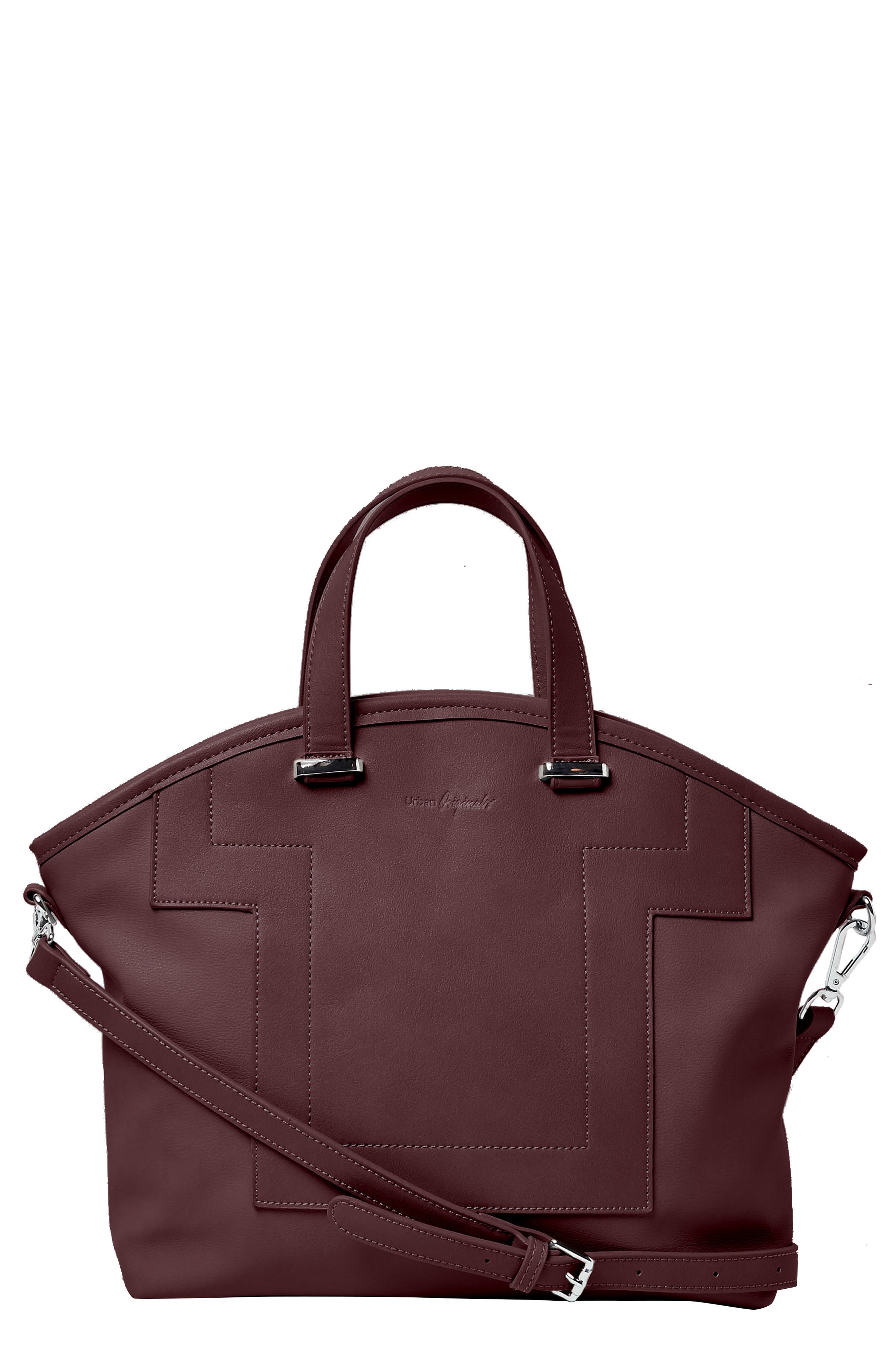 vegan leather satchel