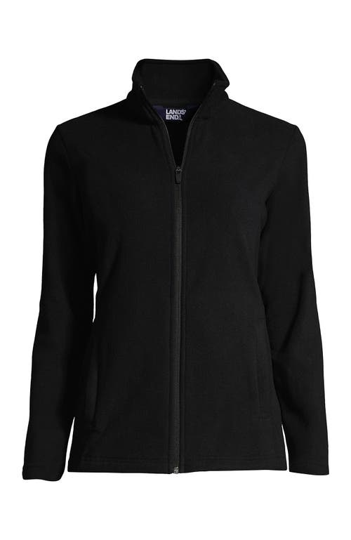 Lands' End Anyweather Fleece Full Zip Jacket In Black