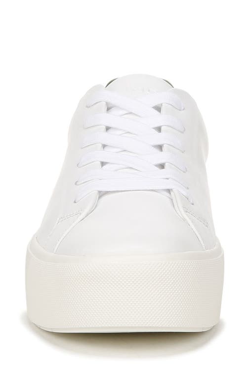 Shop Vince Benfield Leather Platform Sneaker In White/palmleaf