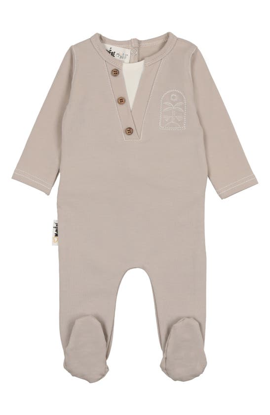 Shop Maniere Island Henley Footie In Sand