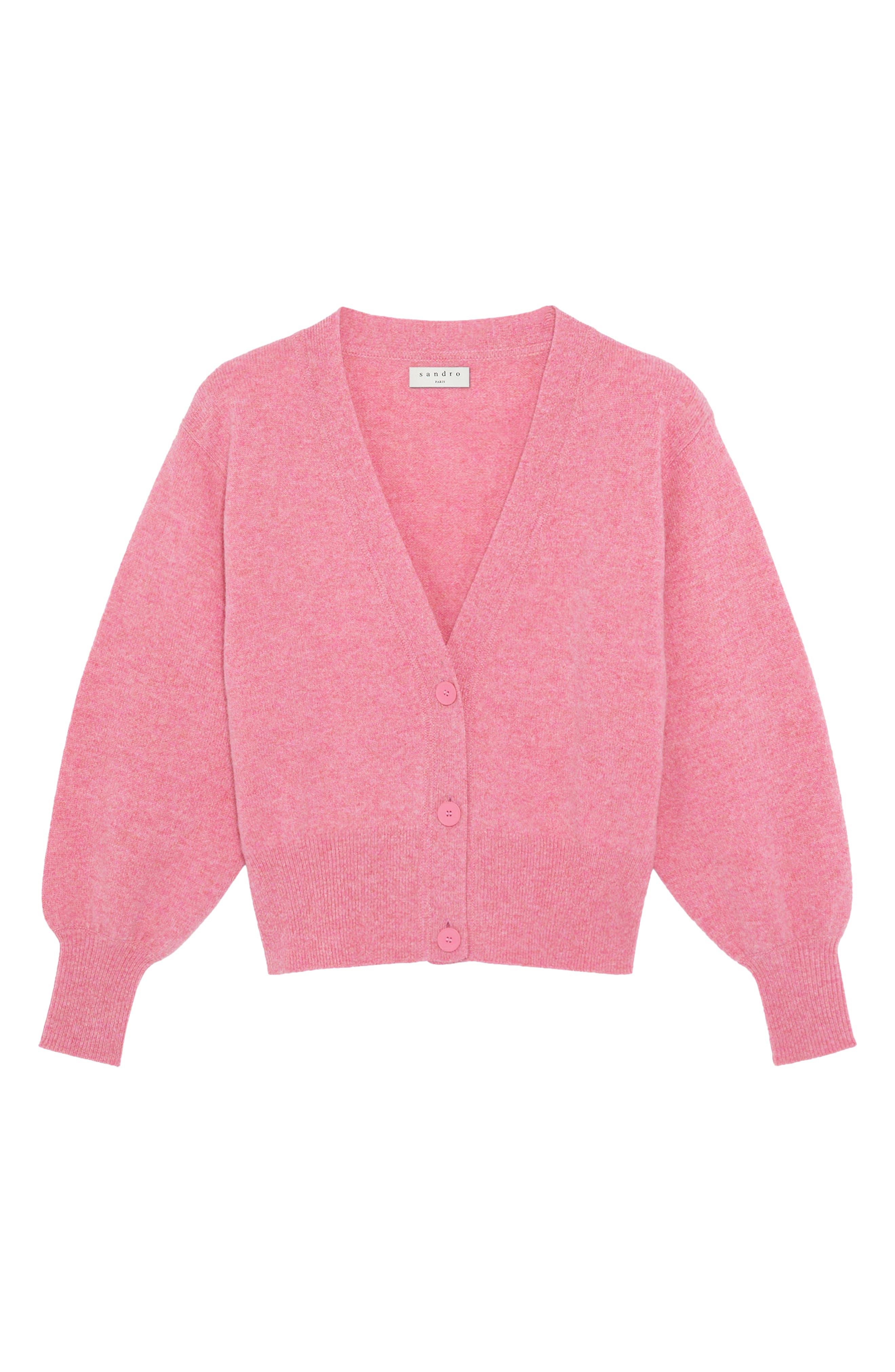 sandro pink cardigan