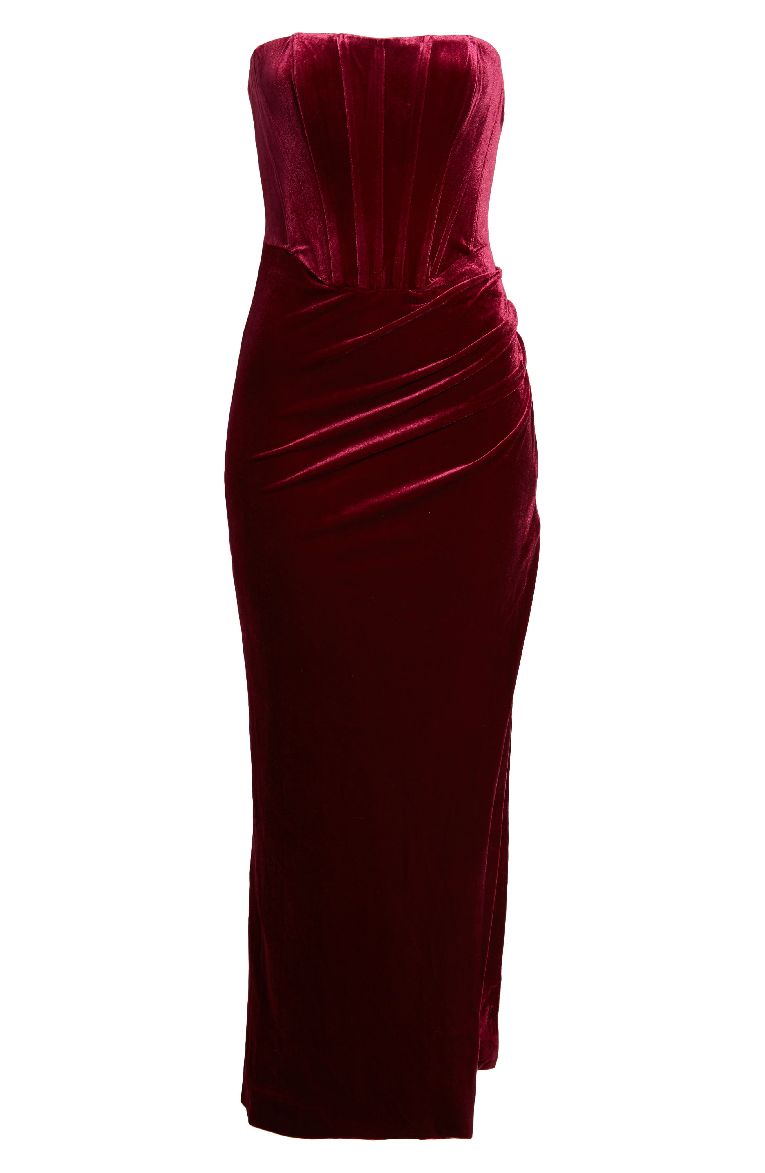 Everlasting | Black Bardot-Neck Maxi Dress With Pleated Detailing