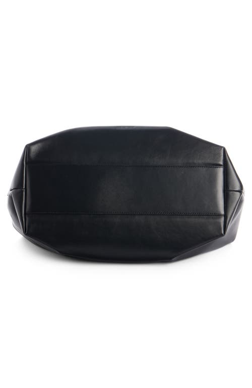 Shop Dries Van Noten Large Top Handle Leather Pouch In Black 900