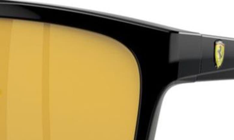 Shop Scuderia Ferrari 58mm Square Sunglasses In Black