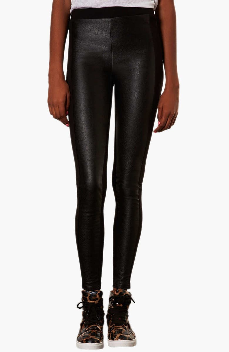 Topshop Leather Look Leggings  International Society of Precision