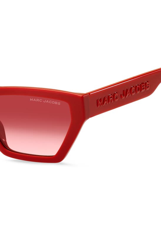 Marc Jacobs 55mm Gradient Cat Eye In Red |