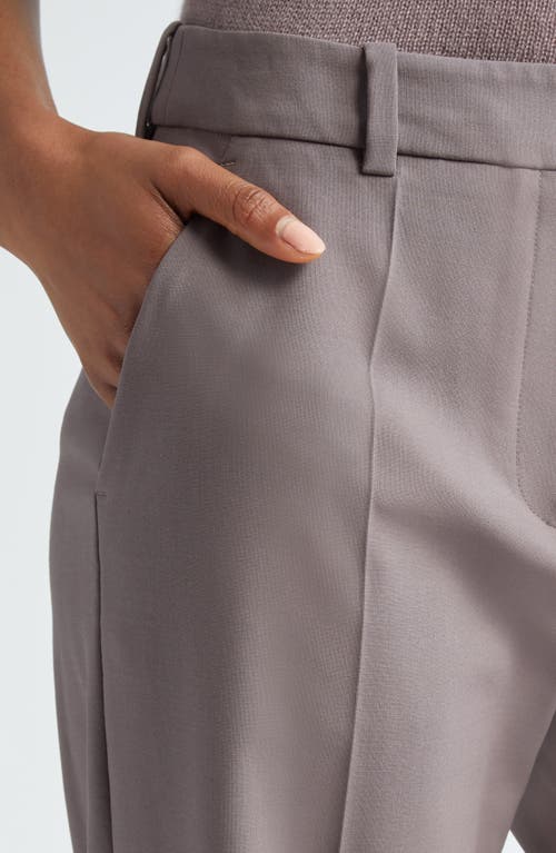 Eleventy Straight Leg Stretch Virgin Wool Trousers In Viola