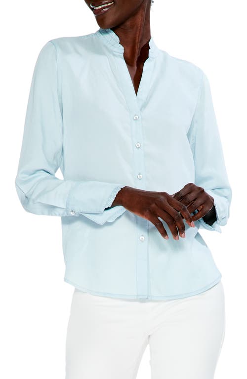 NIC+ZOE Femme Denim Button-Up Shirt in Pale Denim
