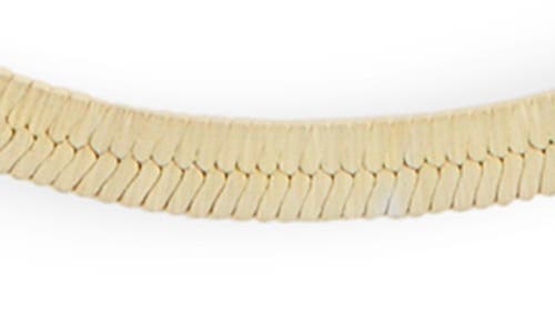 Argento Vivo Sterling Silver Herringbone Layered Chain Necklace In Gold