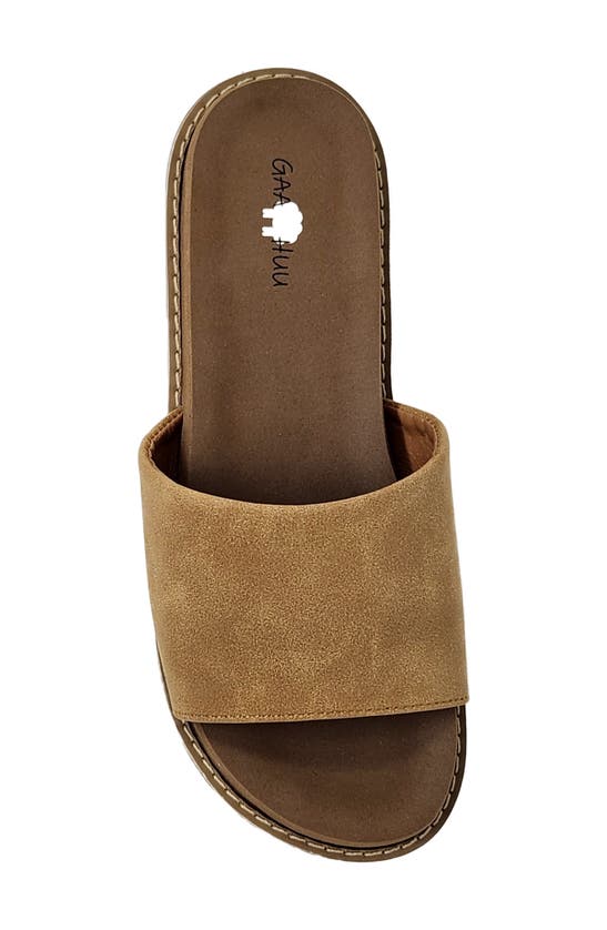 Gaahuu Slide Sandal In Brown