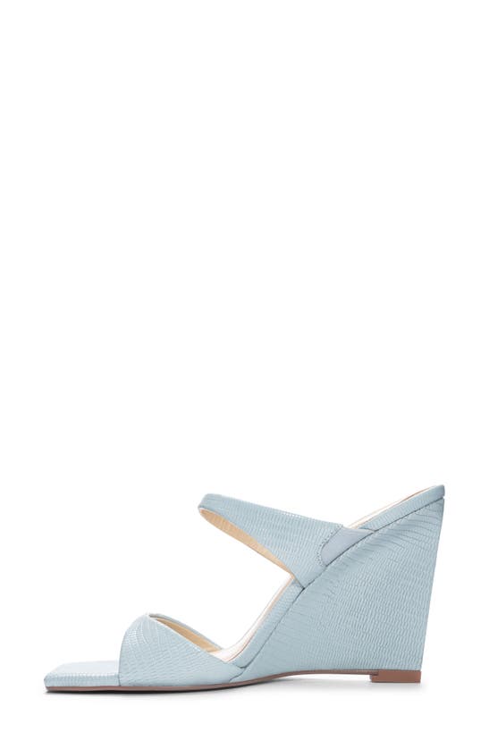 Shop 42 Gold Omira Wedge Sandal In Blue