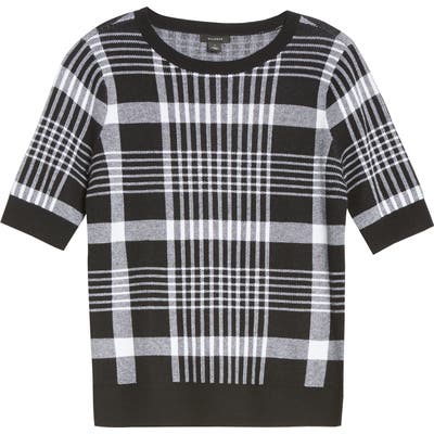 Halogen Short Sleeve Sweater, Black