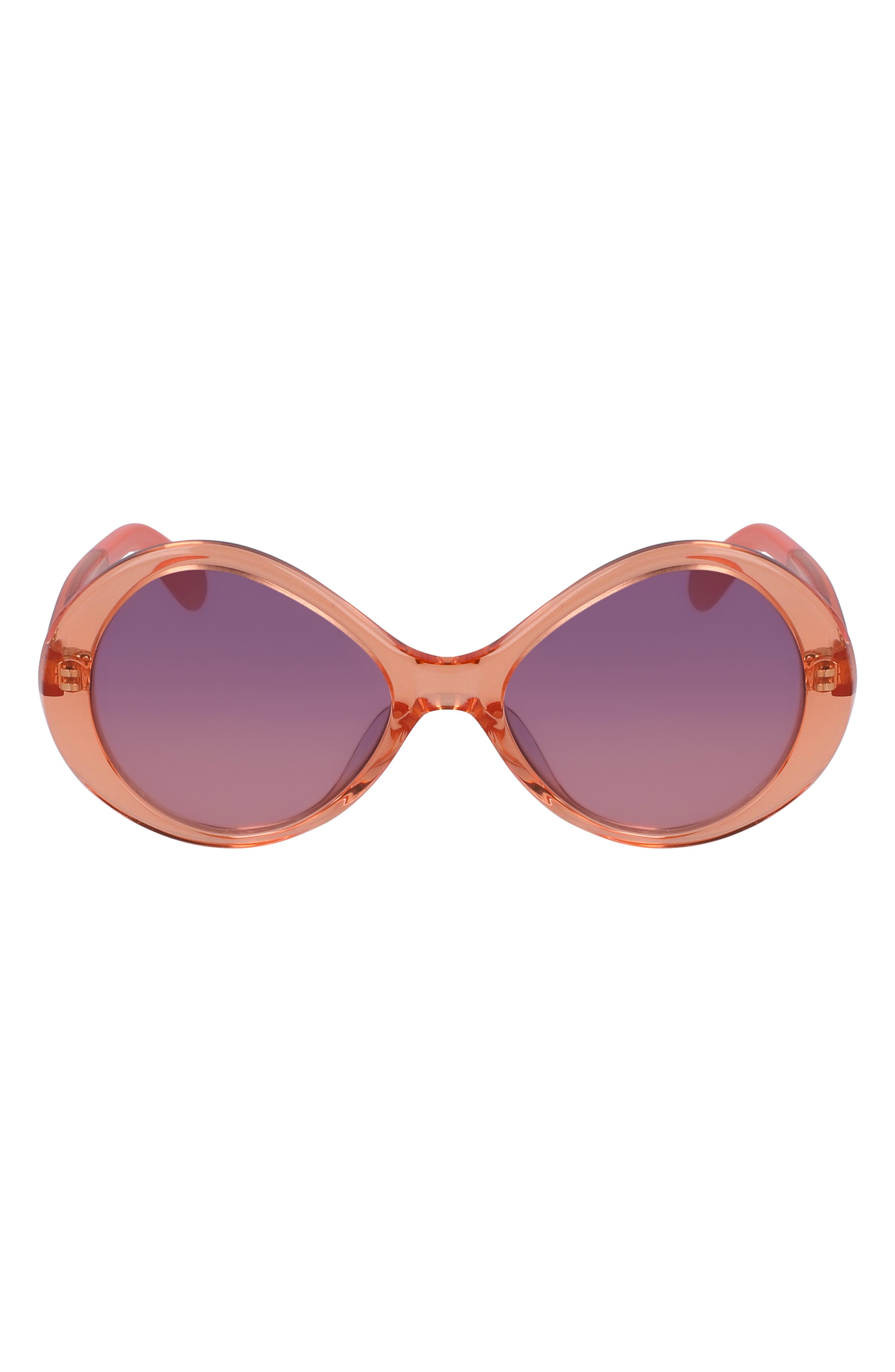 Chloé Kids' 46mm Oval Sunglasses In Coral