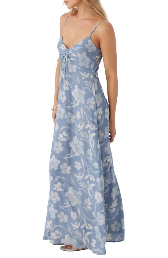 Shop O'neill Ainsley Floral Maxi Dress In Infinity