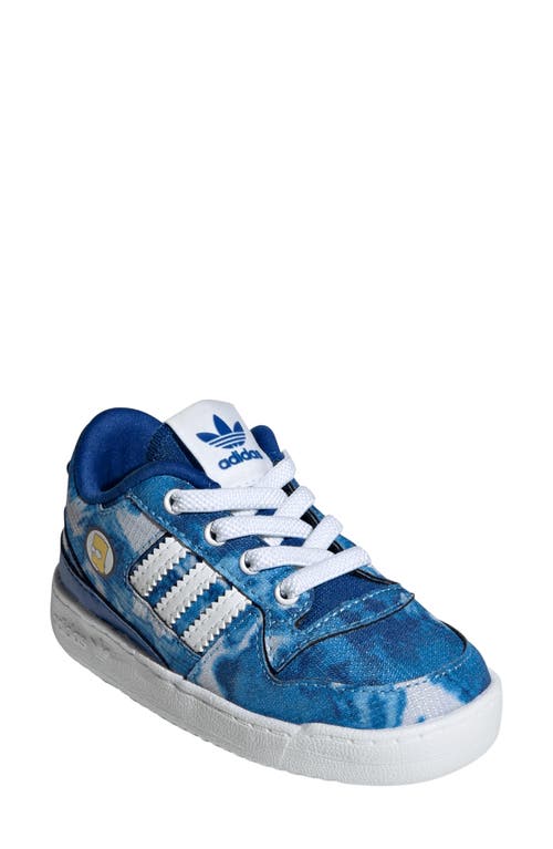 Adidas Originals Adidas X The Simpsons Forum Low Sneaker In Royal Blue/ White/ Royal Blue