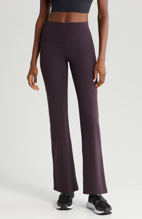 Free People Jayde Stretch Corduroy High Rise Flare Trousers Plum