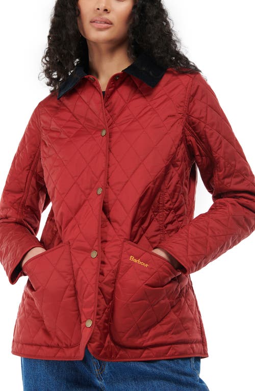 Barbour Annandale Quilted Jacket in Dk Red