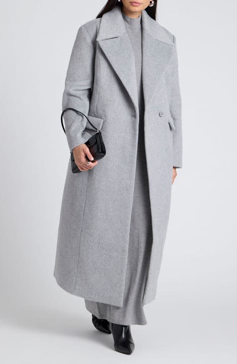 Double breasted coat plus size best sale