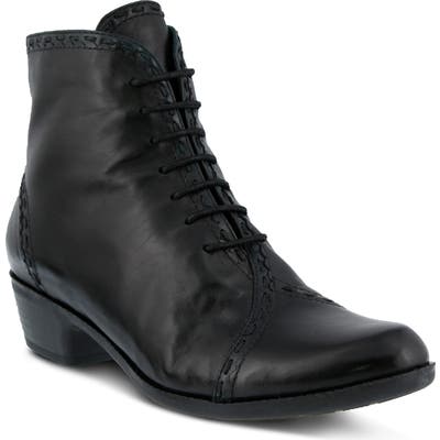 Spring Step Jaru Lace-Up Bootie, Black