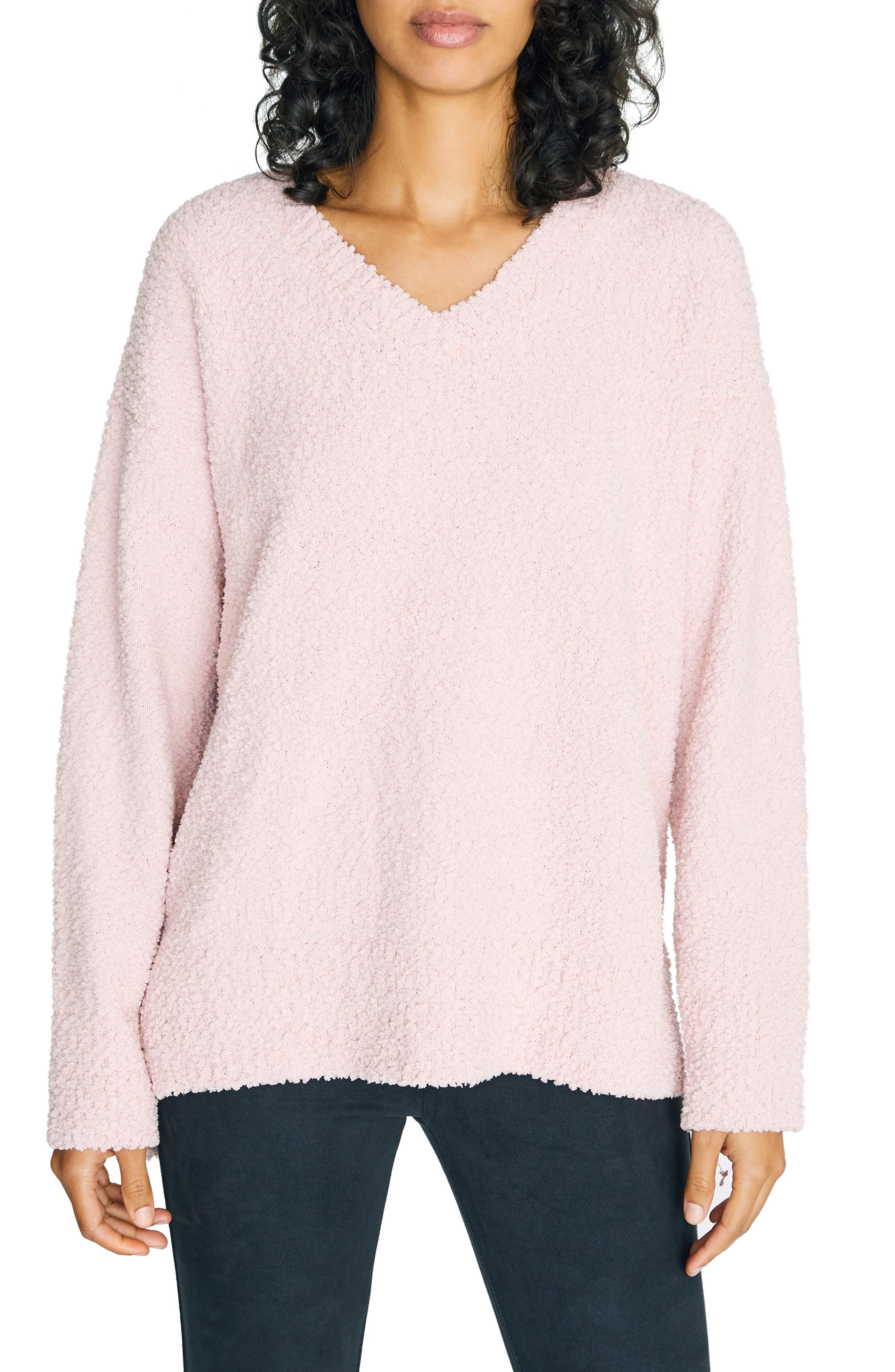 Sanctuary | V-Neck Teddy Sweater | Nordstrom Rack