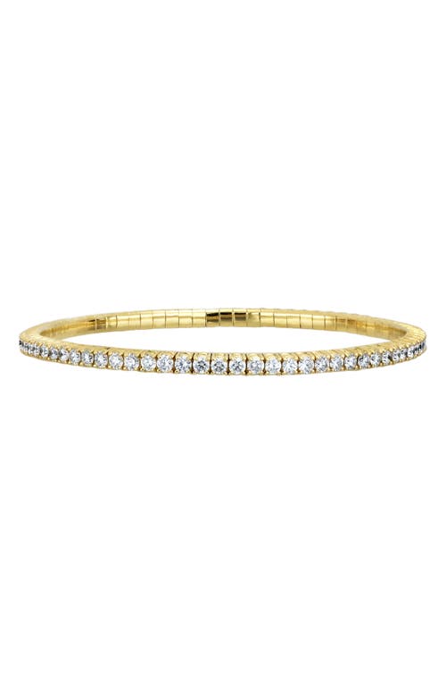 Audrey Stretchy Diamond Bangle in 18K Yellow Gold