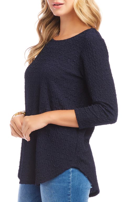 KAREN KANE KAREN KANE TEXTURED SHIRTTAIL TOP 