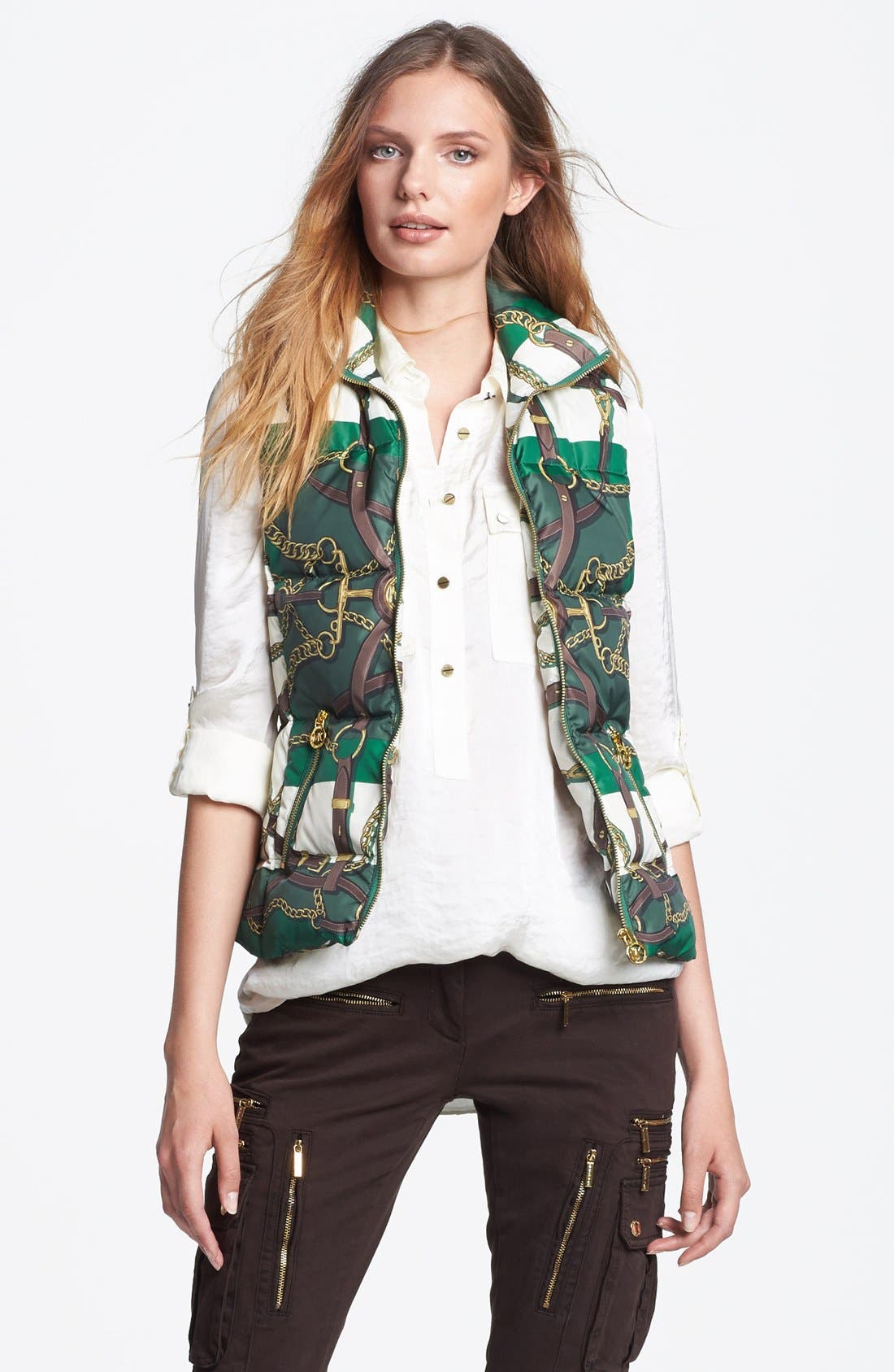 MICHAEL Michael Kors Print Down Vest Nordstrom