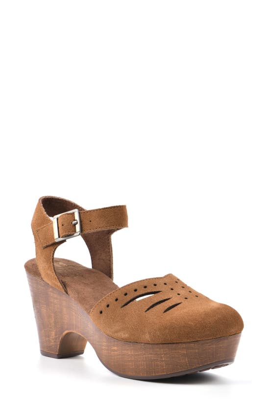 White Mountain Footwear Cassidy Platform Clog In Chestnut/ Suede ModeSens