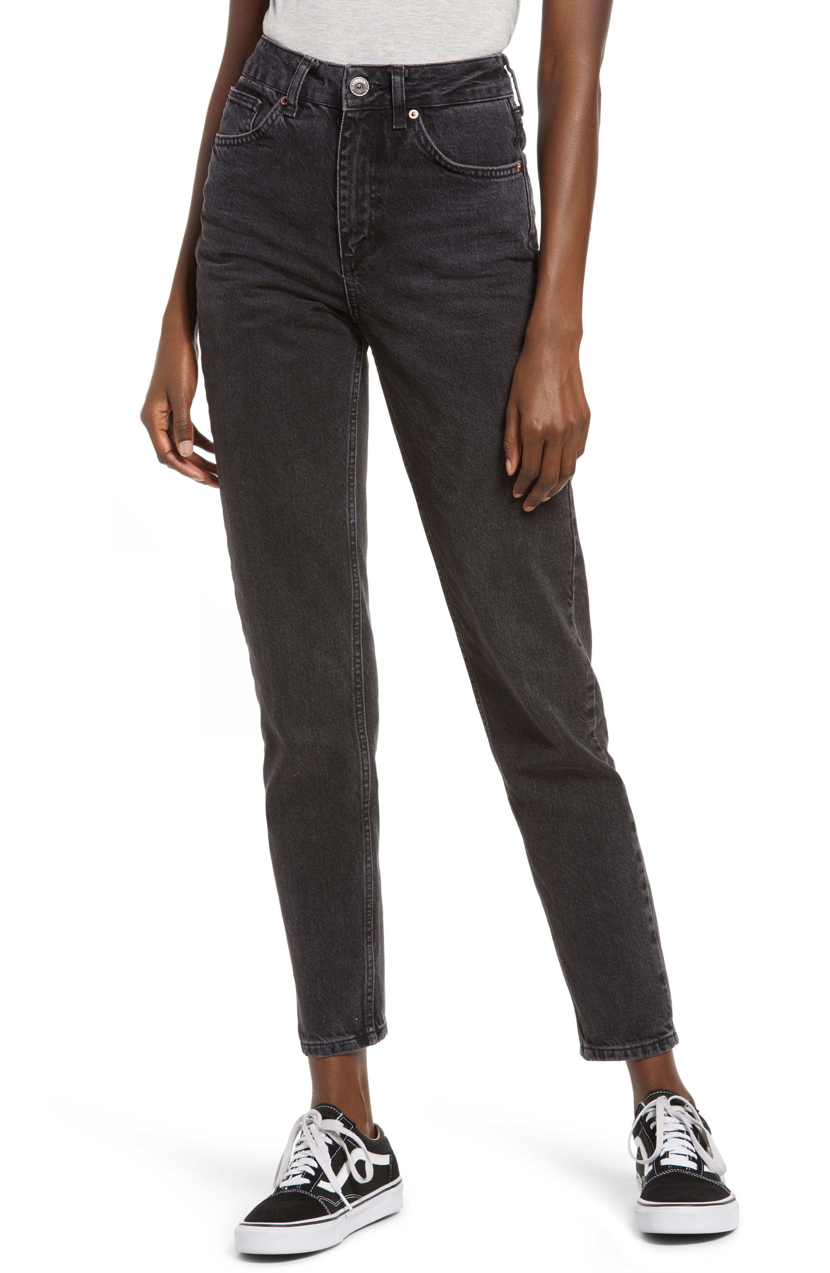 urban outfitters black mom jeans