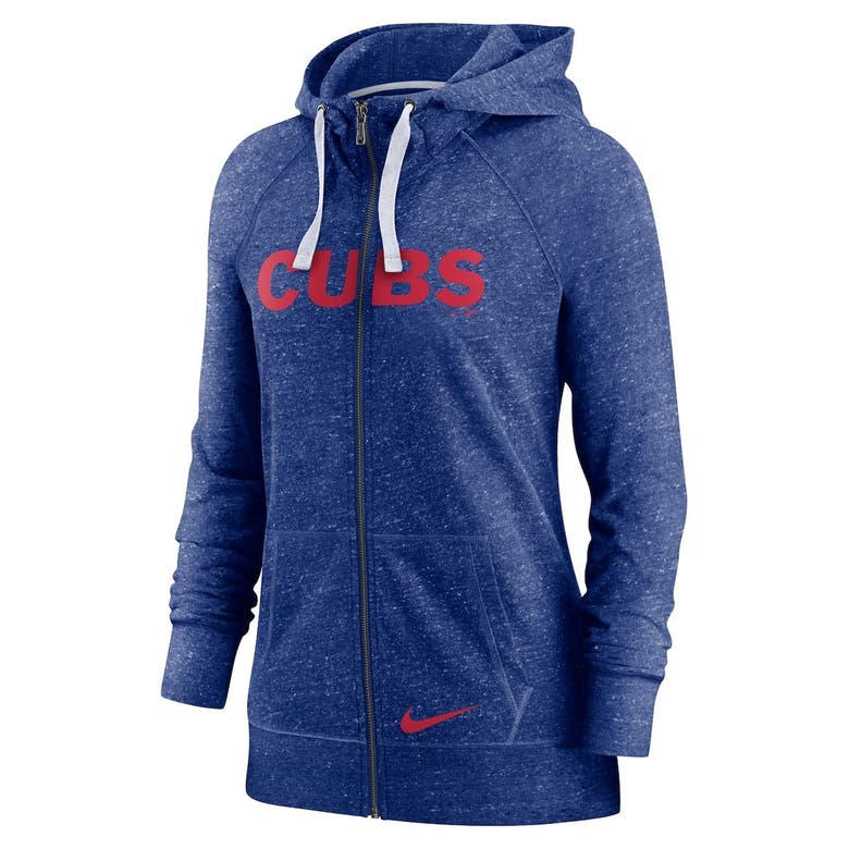 Chicago Cubs Youth Wordmark Full-Zip Fleece Hoodie - Royal