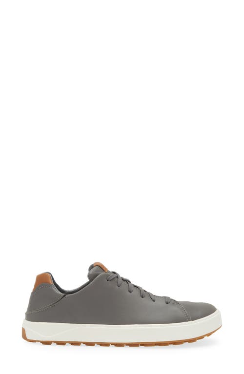 Olukai Wai'alae Waterproof Leather Golf Shoe In Stone/stone