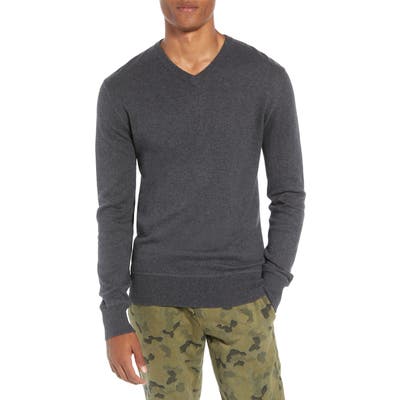 Life/after/denim Tournament Regular Fit V-Neck Sweater, Grey