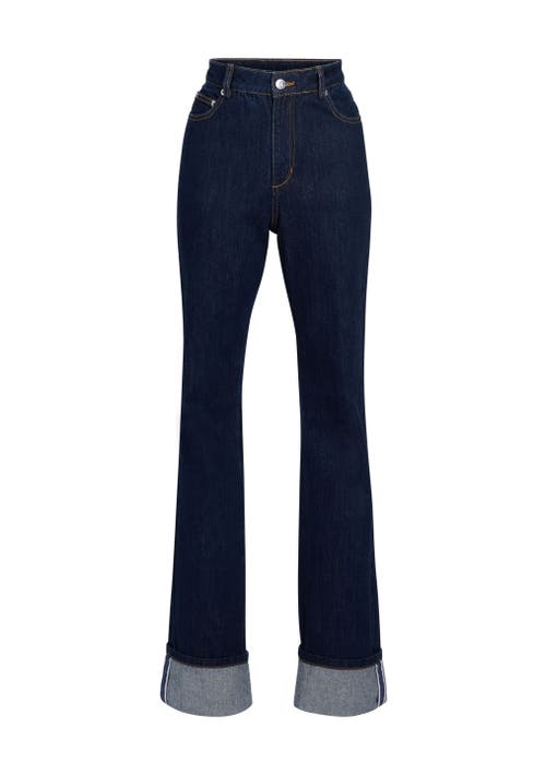 Shop Ser.o.ya Ashton High Rise Slim Flare Jean In Rinse