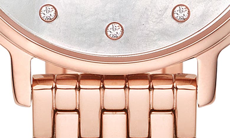 Shop Emporio Armani Mother Of Pearl Dial Bracelet Watch, 32mm In Rose Gold