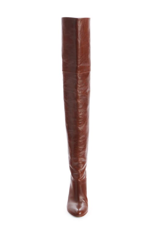 Shop Chloé Eve Thigh High Boot In Sooty Brown