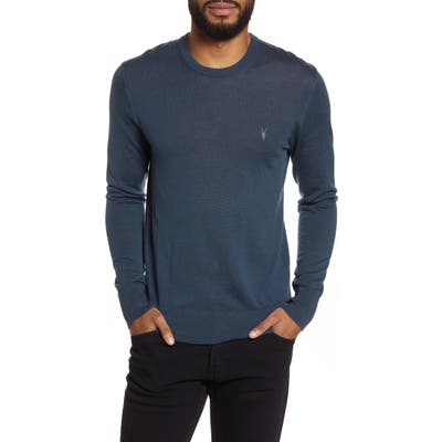 Allsaints Mode Slim Fit Merino Wool Sweater, Blue