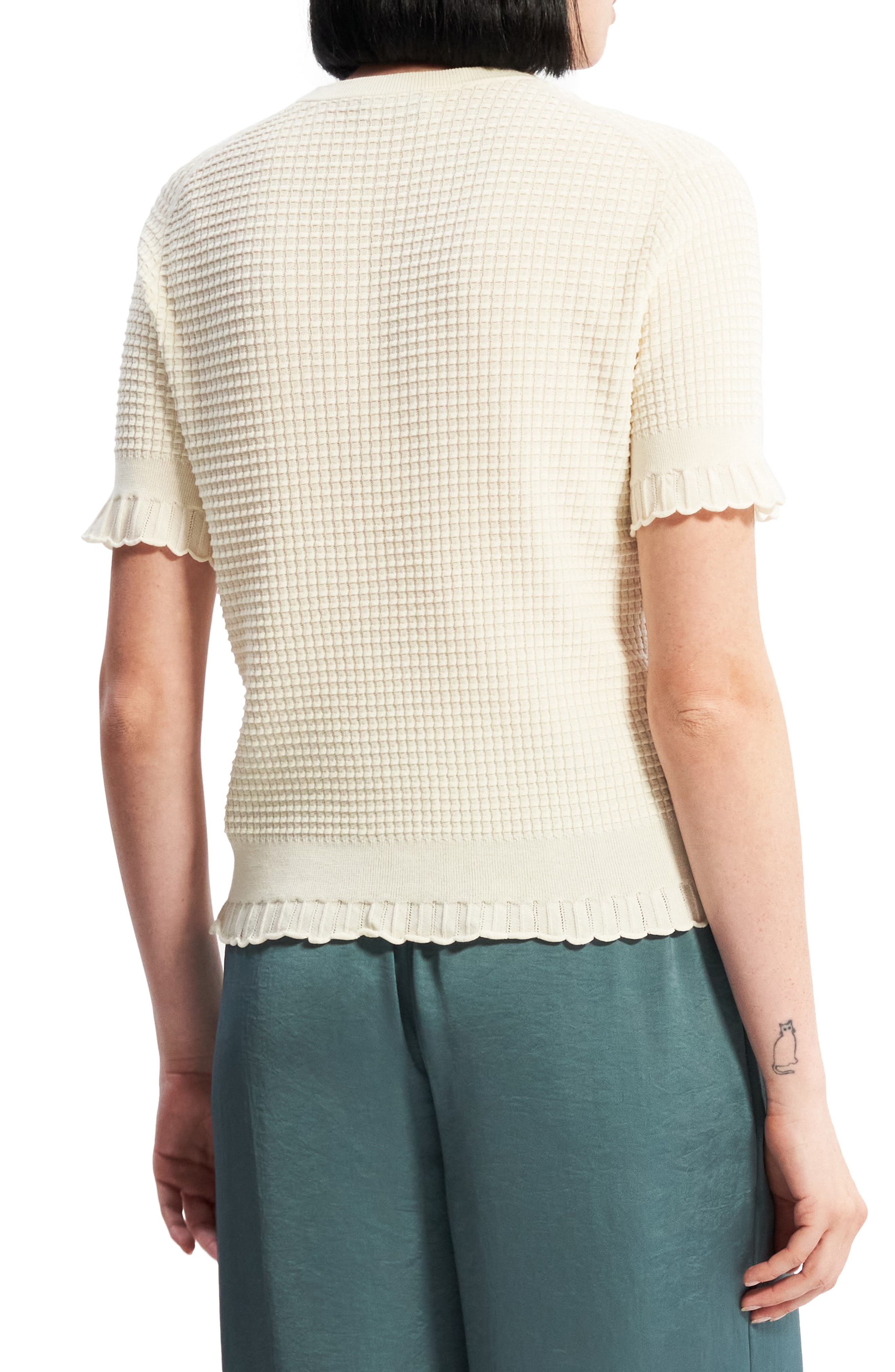 Theory Bristol Waffle Ruffle Trim 