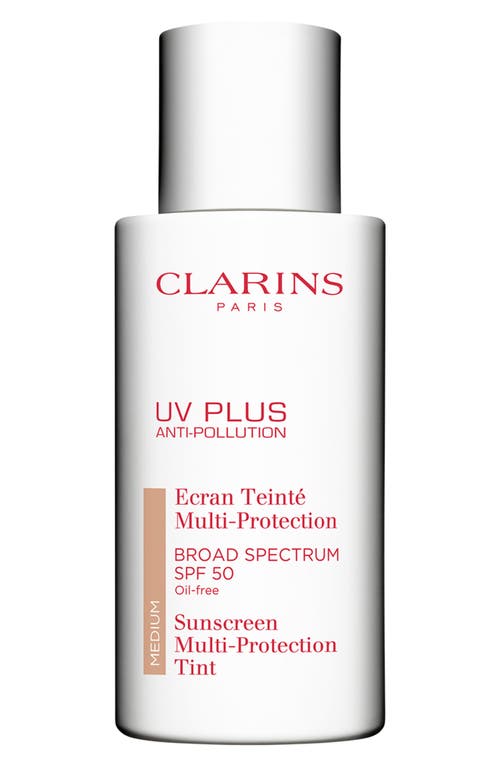 Clarins UV Plus Anti-Pollution Antioxidant Tinted Face Sunscreen SPF 50 in Medium at Nordstrom, Size 1.7 Oz
