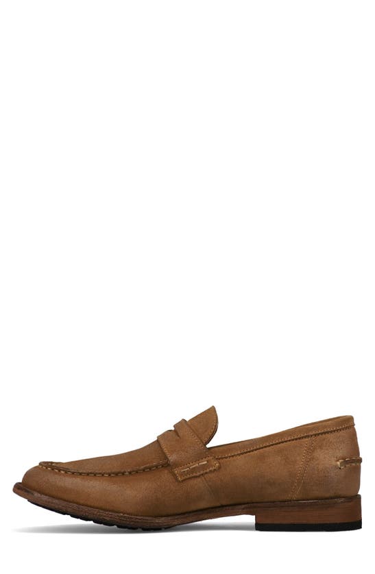 Frye Tyler Penny Loafer In Almond