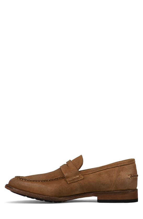 Shop Frye Tyler Penny Loafer In Almond