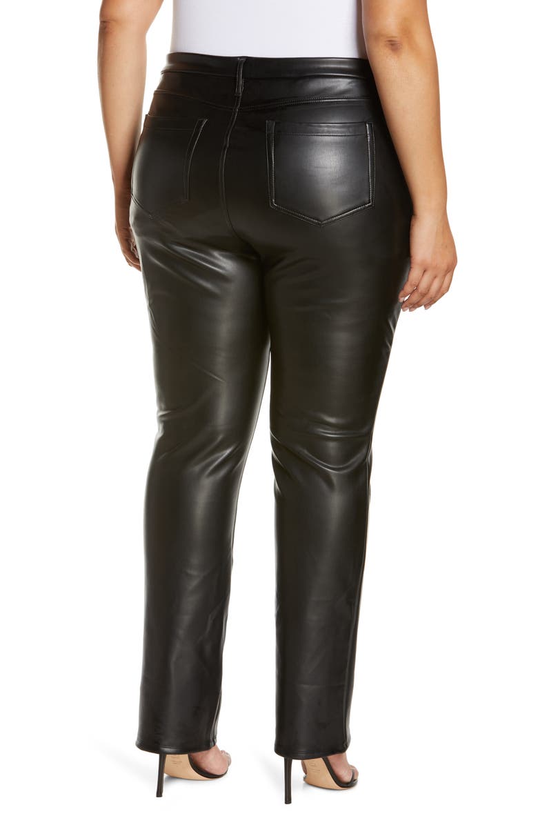 NYDJ Sculpt-Her Marilyn Faux Leather Straight Leg Pants | Nordstrom