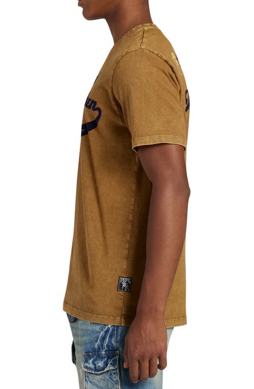 Prps Furring Graphic Print T-shirt In Brown Sugar