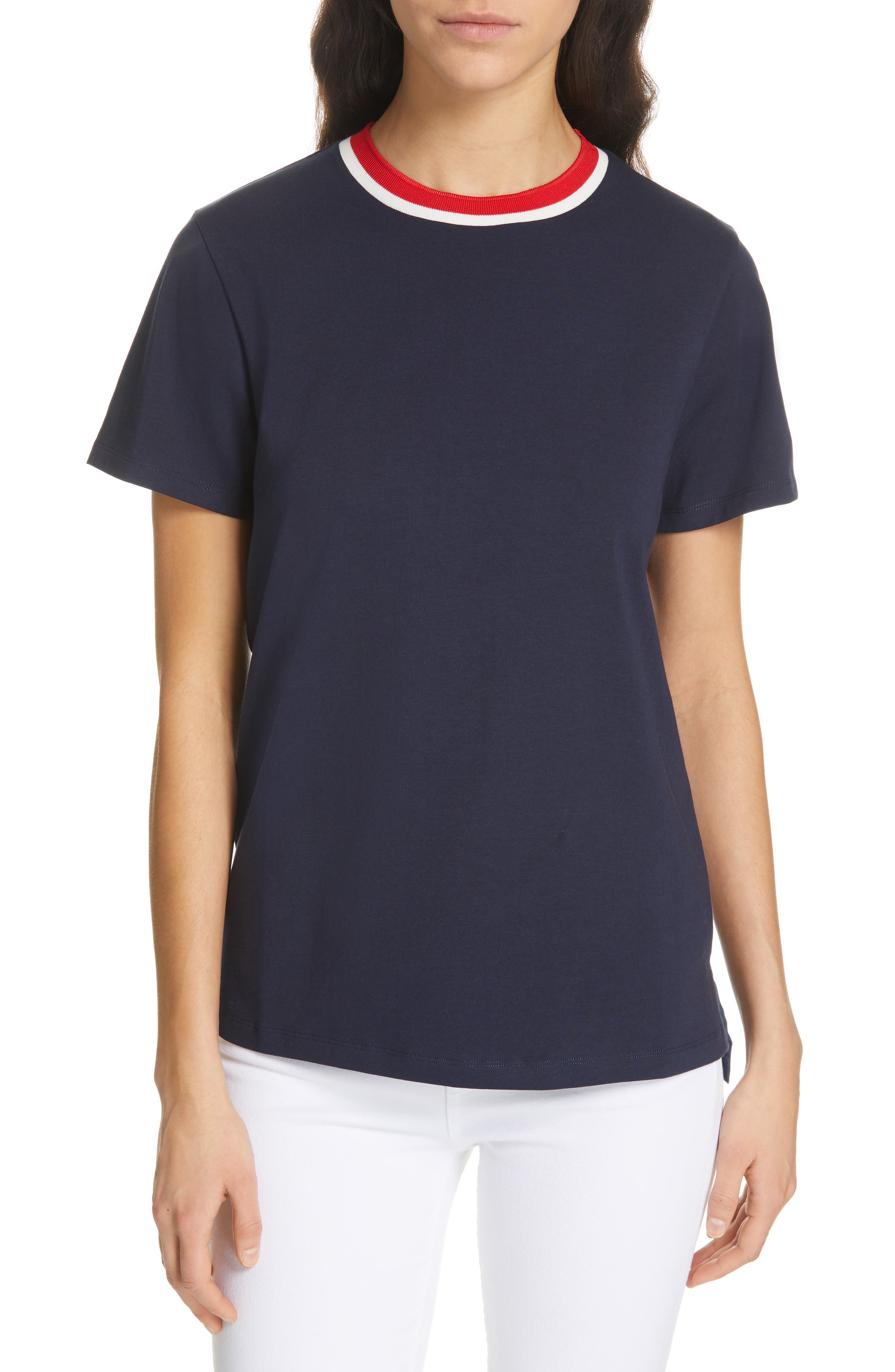 Ted Baker London Lebby Houdinii Woven Back Tee, Blue