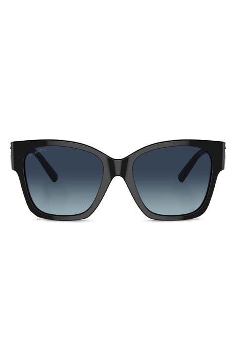 54mm Gradient Polarized Square Sunglasses