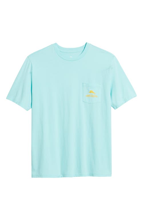 Shop Tommy Bahama Stadium Lights Pocket Graphic T-shirt In Blue Swell