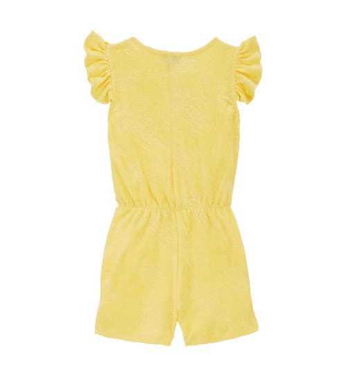 Vilebrequin Kids' Terry Playsuit Beach Romper In Popcorn
