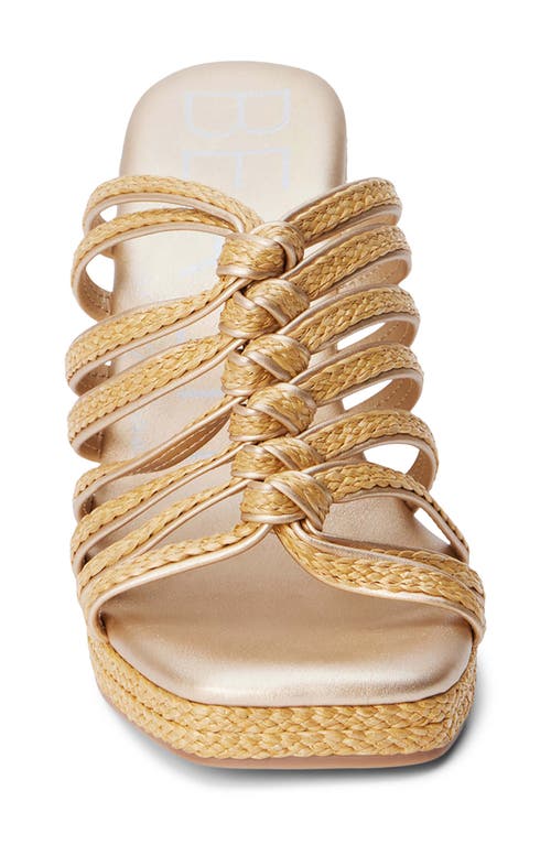 Shop Beach By Matisse Laney Wedge Sandal In Gold