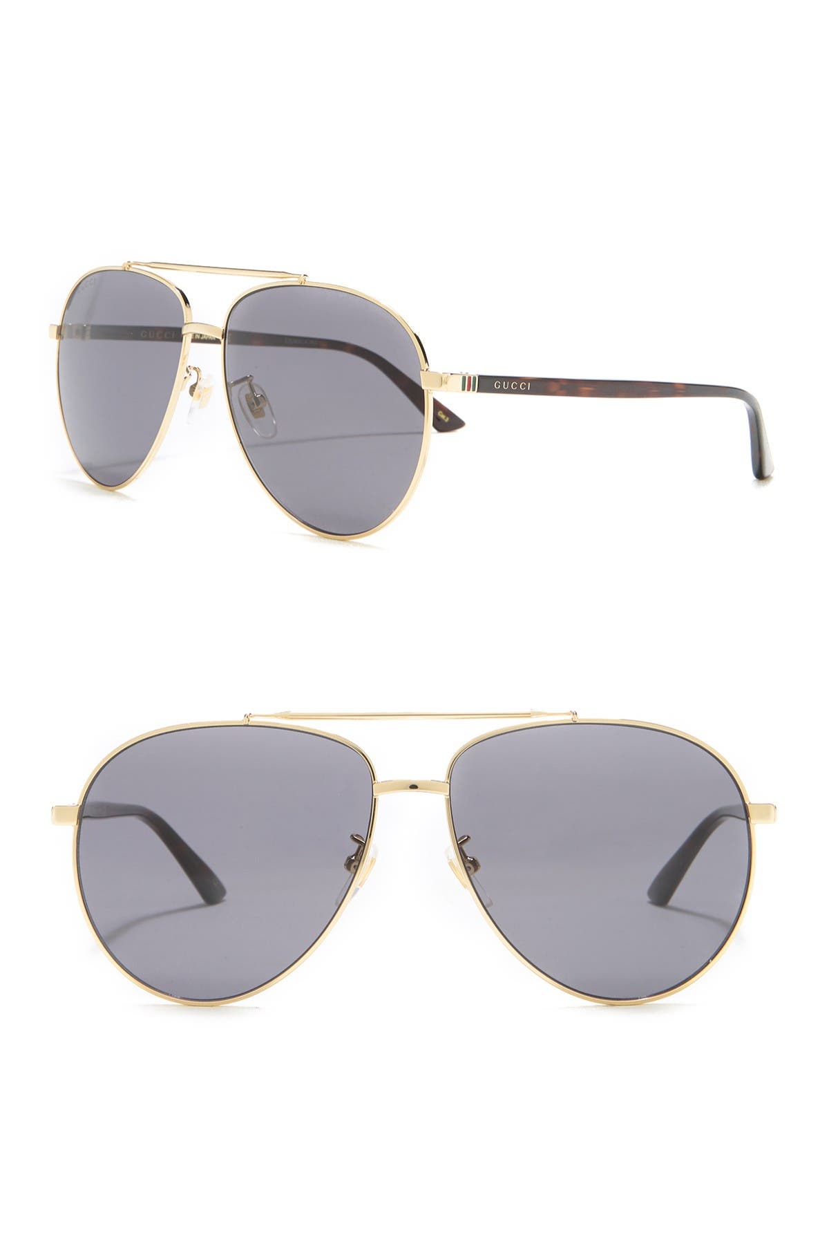 gucci 61mm aviator optical frames