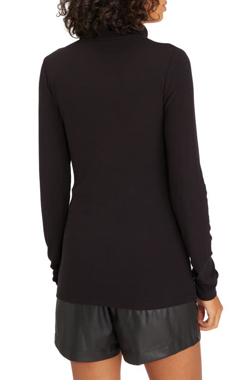 Sanctuary Essential Turtleneck Top In Black