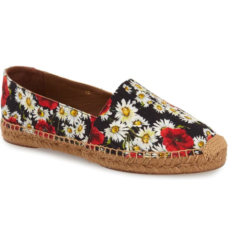 Dolce&Gabbana Floral Espadrille Flat (Women) | Nordstrom